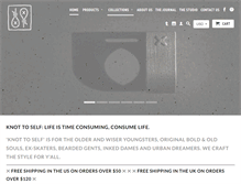 Tablet Screenshot of knottoself.com